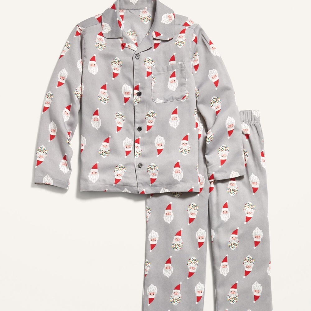 NWT O. Navy 3T Christmas Holiday Santa pajamas set